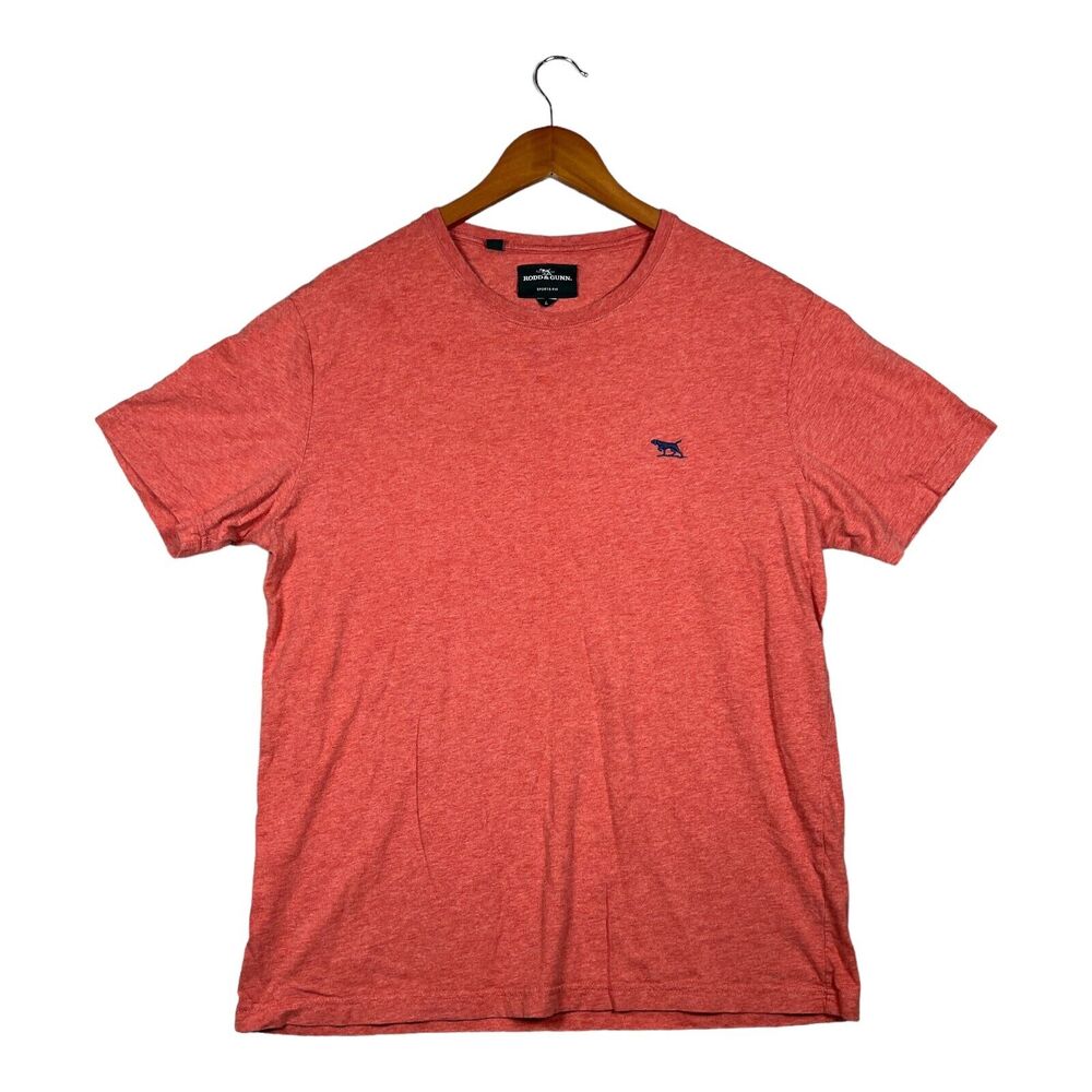 Rodd & Gunn T Shirt Men's Embroidered Red Heathered Casual Short Sleeve Tee L